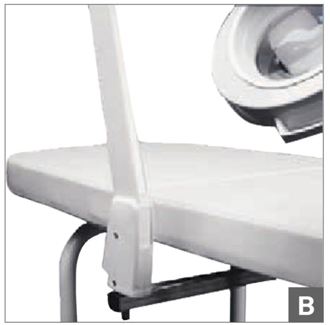 Magnifying Lamp holder - Libra - White