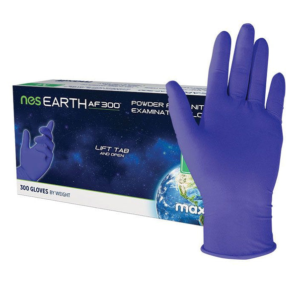 Maxill maxill nes EARTH AF Powder Free Nitrile Medical Examination Gloves - varying quantities