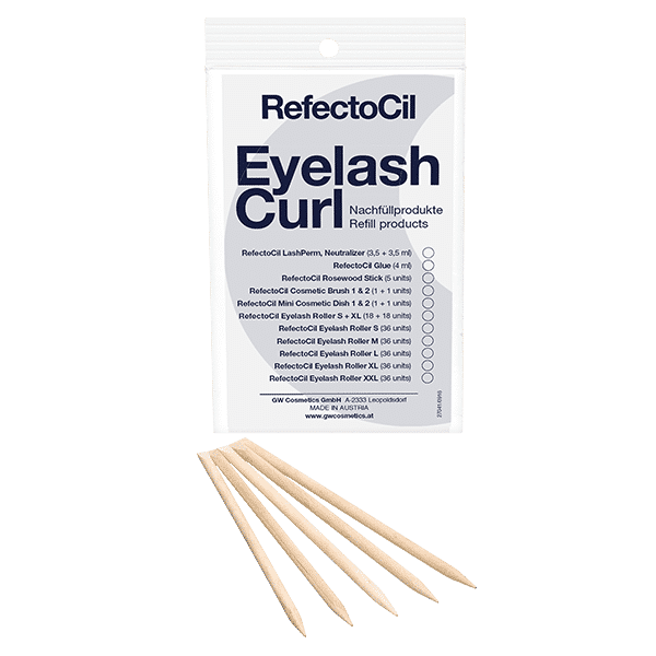 Eyelash Curl Application Rosewood Sticks | RefectoCil