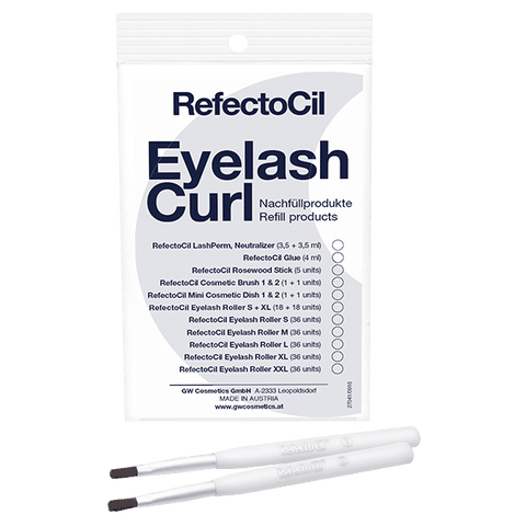 "RefectoCil Eyelash Curl Cosmetic Brush 1 & 2 for professional lash perming and neutralizing, available at A & E Beauty Supplies.
rush 1 is for applying the Lashperm solution, while Brush 2 is designed for the Neutralizer. These brushes ensure precise and even application, ideal for lash treatments."