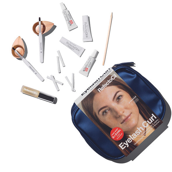 "RefectoCil Eyelash Curl Kit, professional lash curling system for natural, long-lasting results.
2 x tubes lashperm 3.5 ml
2 x tubes neutralizer 3.5 ml
1 x bottle glue 4 ml
1 x rosewood stick
2 x mini-cosmetic dishes
2 x cosmetic brushes
18 eyelash rollers per size S, M, L, XL"
