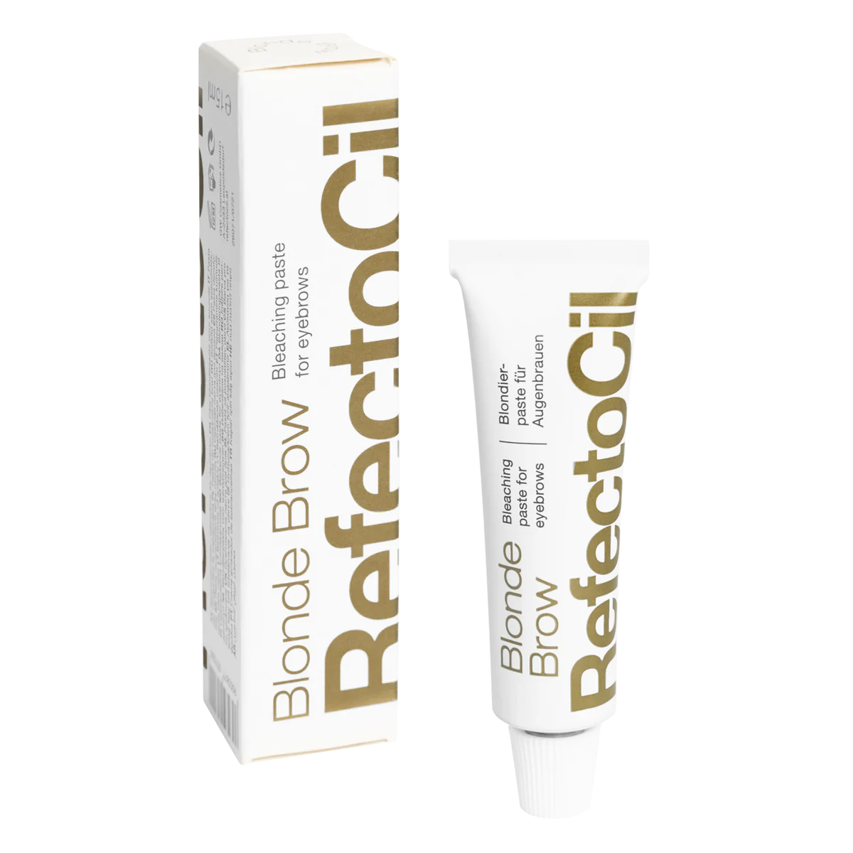 RefectoCil Tint in various shades. Each tube is color-coded to match the tint shade, and the packaging features the RefectoCil logo and product name in bold lettering. The tints are used for brow tinting and lash tinting services, offering a wide range of colors to suit different client preferences. The tubes are arranged on a clean, white background to emphasize the variety and high-quality of tRefectoCil Eyelash Eyebrow Cream Hair Tints.  Bleaching paste for Eyelash tint, Bleaching paste for Eyebrow tint 