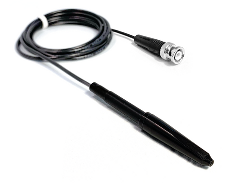 A black needle holder with a cord, designed for Silhouet-Tone electrolysis machines like the ST250 and Evolution series. The holder is made of durable material and fits F shank filaments, ideal for precise, professional treatments.