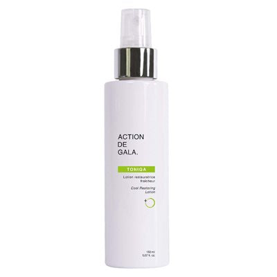 "Toniqa Cool Restoring Lotion by Action de Gala, lightweight soothing lotion for sensitive or irritated skin, Refreshes the skin, reduces the appearance redness and helps to restore the skin’s natural pH level. Available at A & E Beauty Supplies"