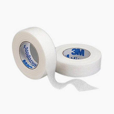 "PremierLash 3M Micropore Tape from A & E Beauty Supplies, 2 rolls, hypoallergenic, water-resistant tape for secure lash extension application."