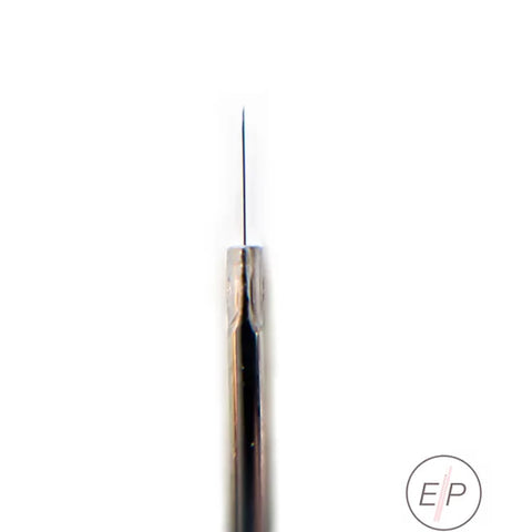 "Elite F4 Probes for Electrolysis Hair Removal | A & E Beauty Supplies. This unclose picture of a probe holder and a probe for electrolysis on a white background"