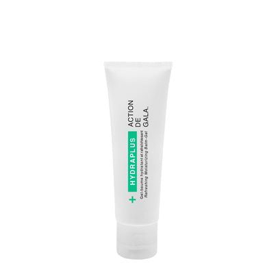 "Sample bottle of HydroPlus Refreshing Moisturizing Balm Gel, a lightweight hydrating gel for smooth, radiant skin, deeply moisturizes while soothing and refreshing tired skin. Ideal for professional facials or daily skincare routines, it promotes a smooth, radiant, and revitalized complexion. Available at A & E Beauty Supplies"