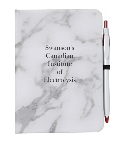 Swanson’s Canadian Institute of Electrolysis notebook w A & E pen included