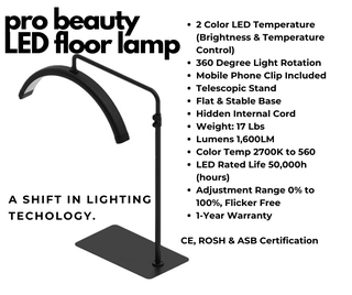 Pro Beauty LED Floor Lamp | PremierLash