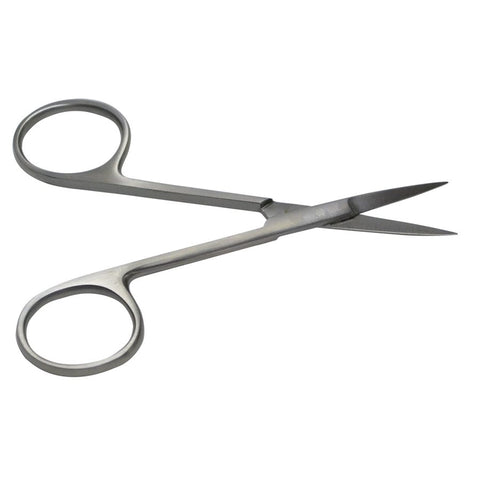 "Iris Scissors 9cm, precision cutting tool for beauty treatments, available at A & E Beauty Supplies"