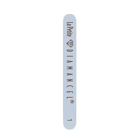 "Compact La Petite Nail File by Diamancel, featuring a durable diamond-dust surface for precise nail shaping."
