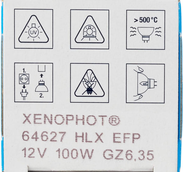 "One Osram EFP 64627 HLX 100W 12V MR16 Tungsten Halogen Lamp for an electrolysis magnifying microscope, lighting applications. This is replacement light bulb for your microscope"