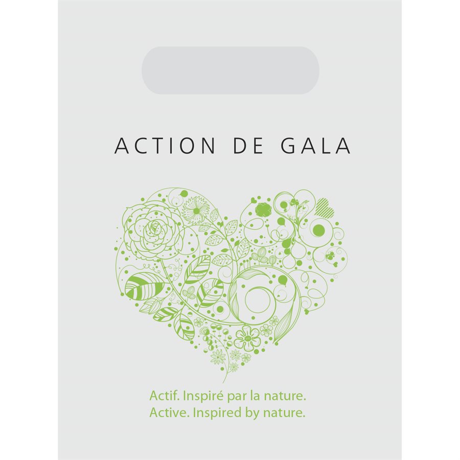 "Shopping bag featuring the Action de Gala logo, durable and stylish."