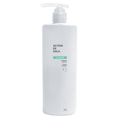 "A bottle of Vitamine, Vitamin Complex Lotion by Action de Gala, a nourishing lotion packed with vitamins to hydrate and restore skin balance, available at A & E Beauty Supplies"